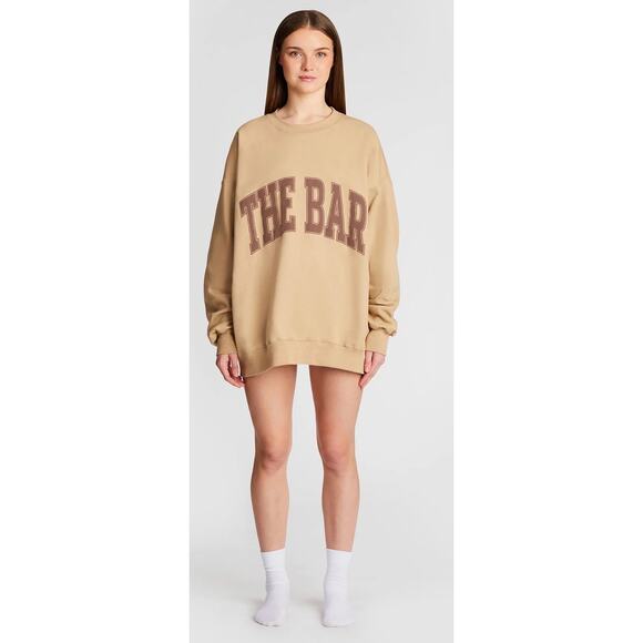 The Bar Varsity Crew Sweatshirt Chocolate Chip Brown Logo Size Large SOLD OUT - Picture 8 of 8